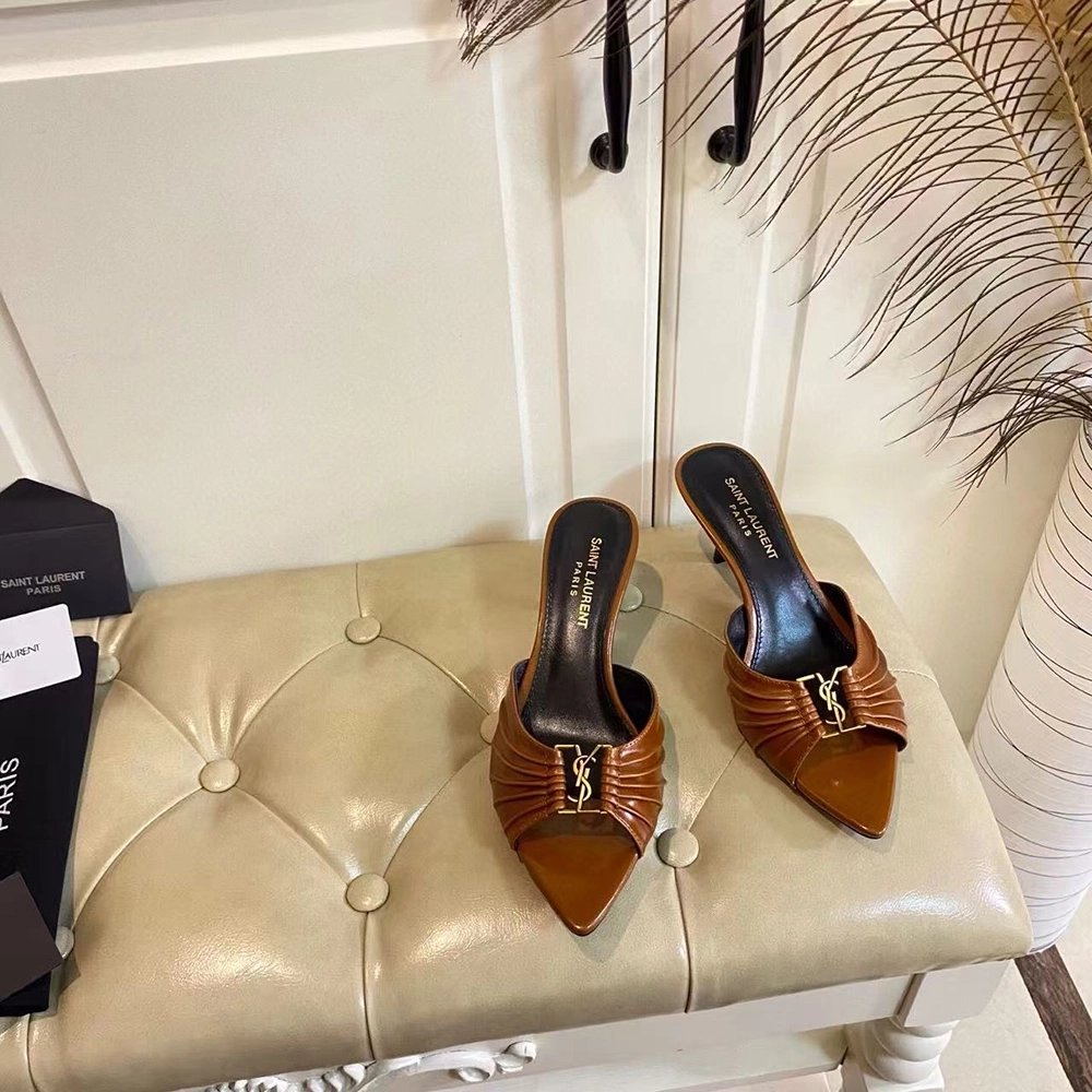 Saint Laurent Babylone mules in smooth leather H:6cm,Saint Laurent Sneakers