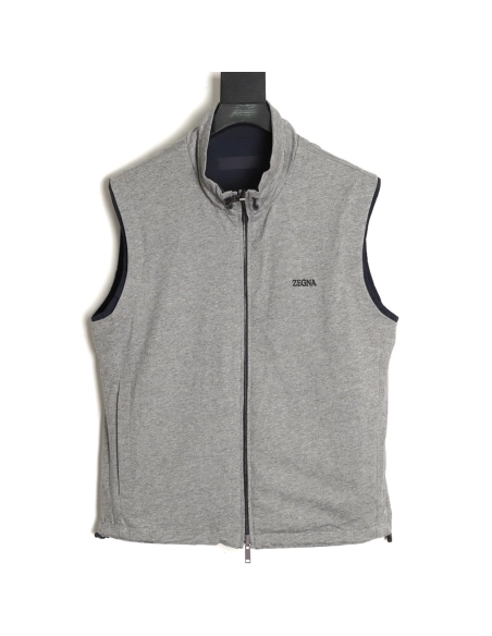 Zegna Microfiber Brezza Reversible Vest,Zegna