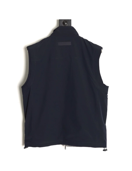 Zegna Microfiber Brezza Reversible Vest,Zegna
