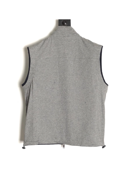 Zegna Microfiber Brezza Reversible Vest,Zegna