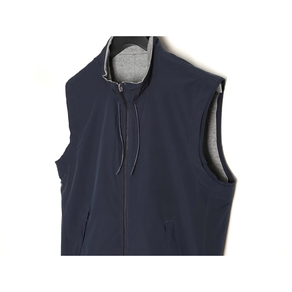 Zegna Microfiber Brezza Reversible Vest,Zegna