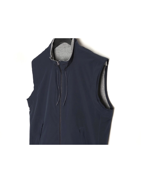 Zegna Microfiber Brezza Reversible Vest,Zegna