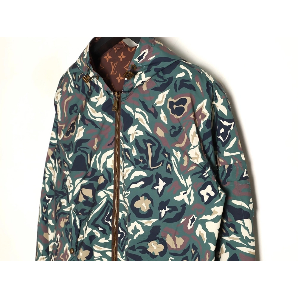 Louis Vuitton camouflage monogram reversible windbreaker jacket,Louis Vuitton