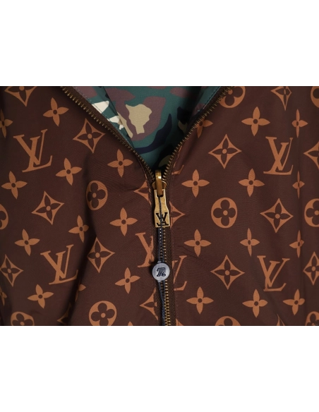 Louis Vuitton camouflage monogram reversible windbreaker jacket,Louis Vuitton