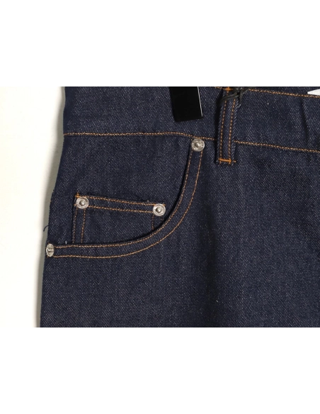 Dior leather logo jeans,Dior