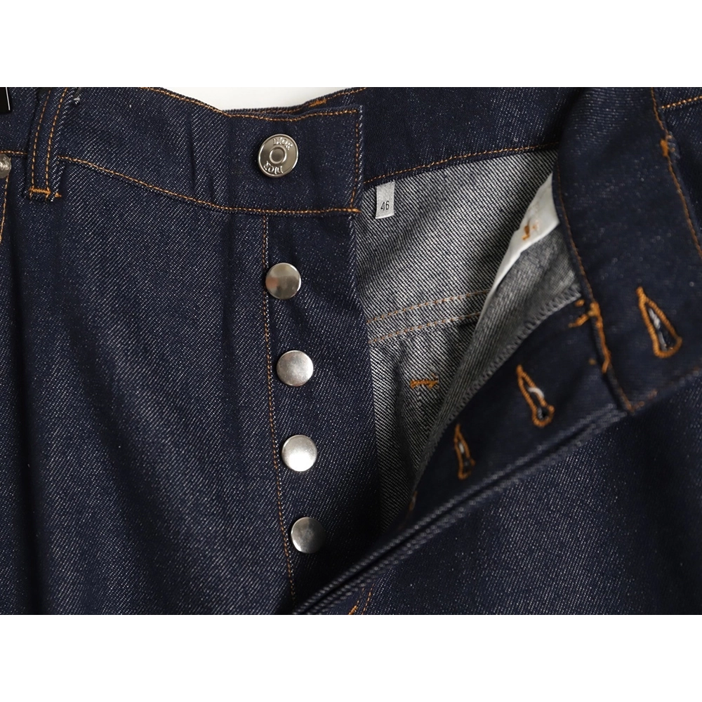 Dior leather logo jeans,Dior