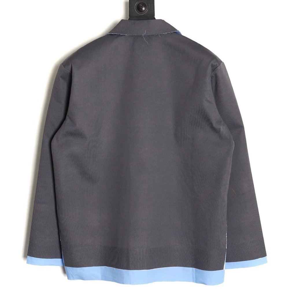Miu Miu fake two-layer lapel knitted cardigan,Miu Miu