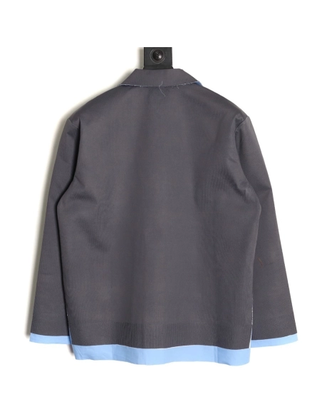 Miu Miu fake two-layer lapel knitted cardigan,Miu Miu