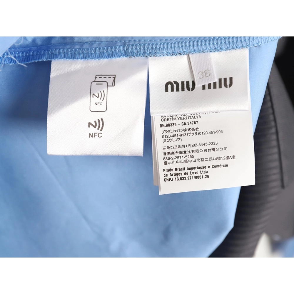 Miu Miu fake two-layer lapel knitted cardigan,Miu Miu