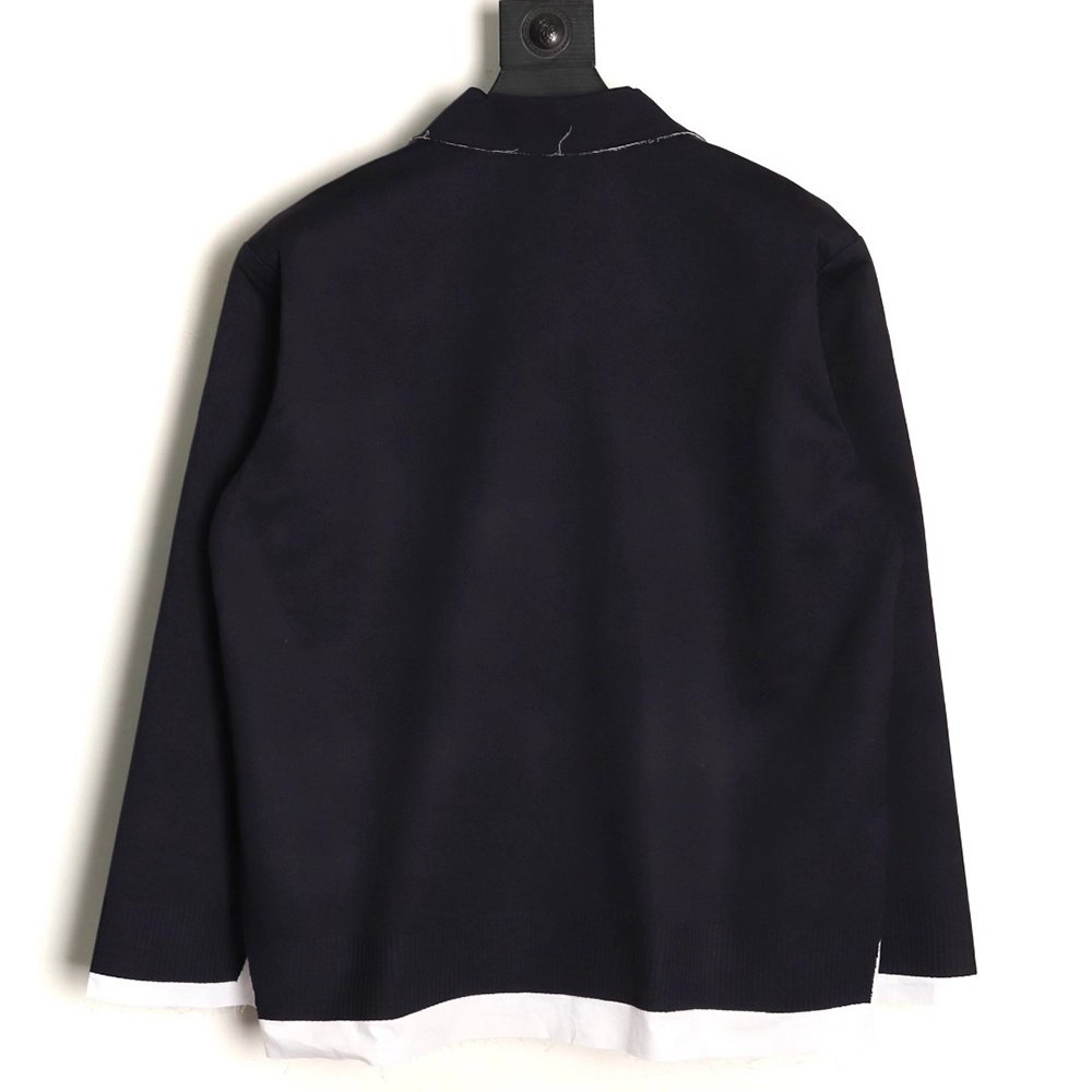 Miu Miu fake two-layer lapel knitted cardigan TSK1,Miu Miu