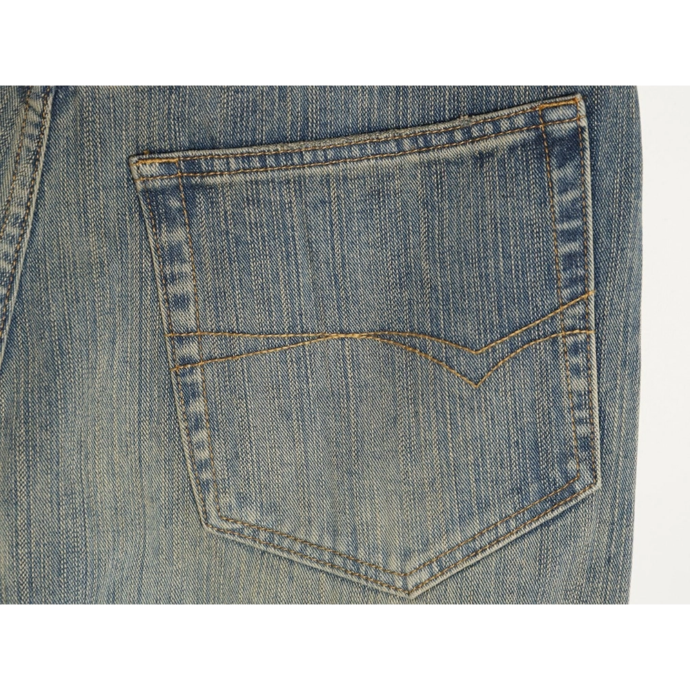 Balenciaga side lettering embroidered denim trousers TSK1,Balenciaga