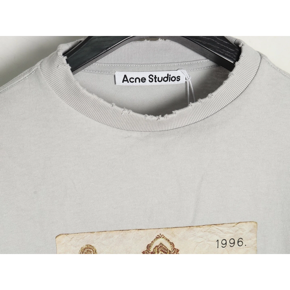 Acne Studios vintage patchwork fake two-piece long-sleeved T-shirt,Acne Studios