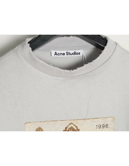 Acne Studios vintage patchwork fake two-piece long-sleeved T-shirt,Acne Studios