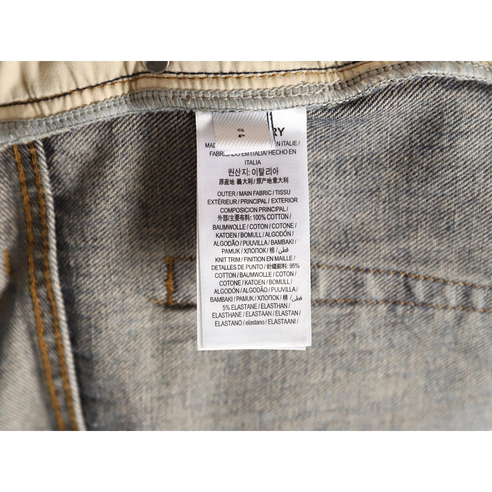 Burberry Back Pocket Check Horse Denim Trousers,Burberry