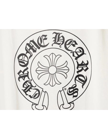 Chrome Hearts front and back horseshoe print long-sleeved T-shirt,Chrome Hearts