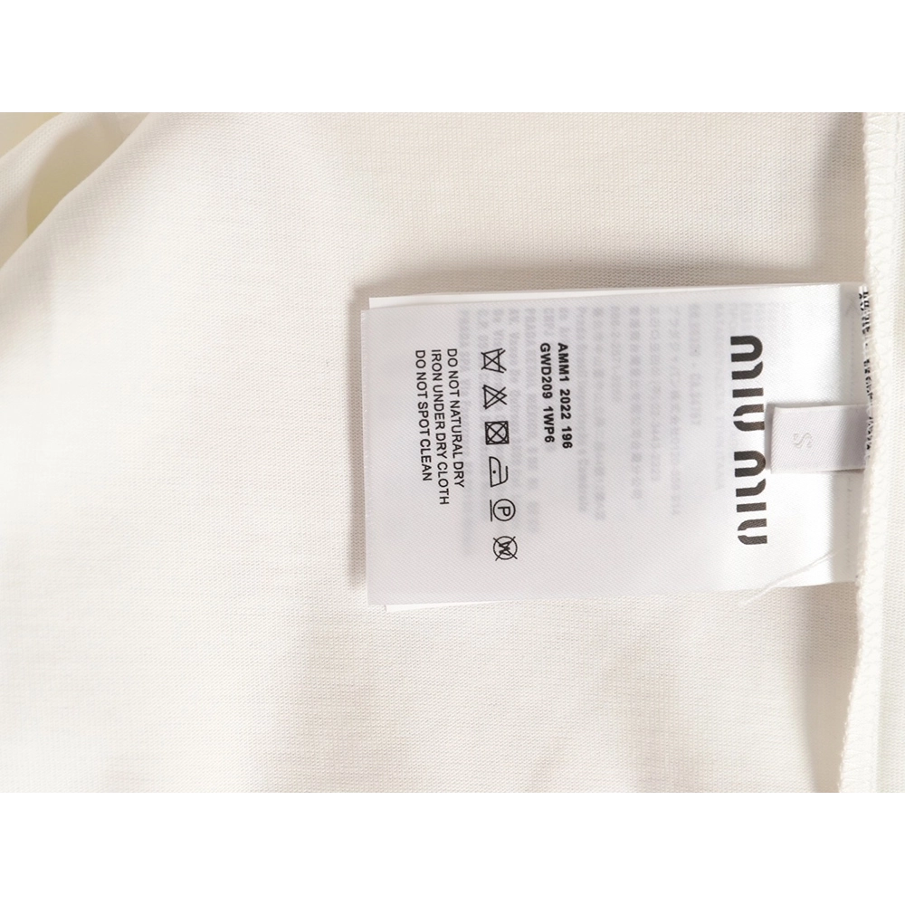 Miu Miu classic chest lettering black collar long sleeves,Miu Miu