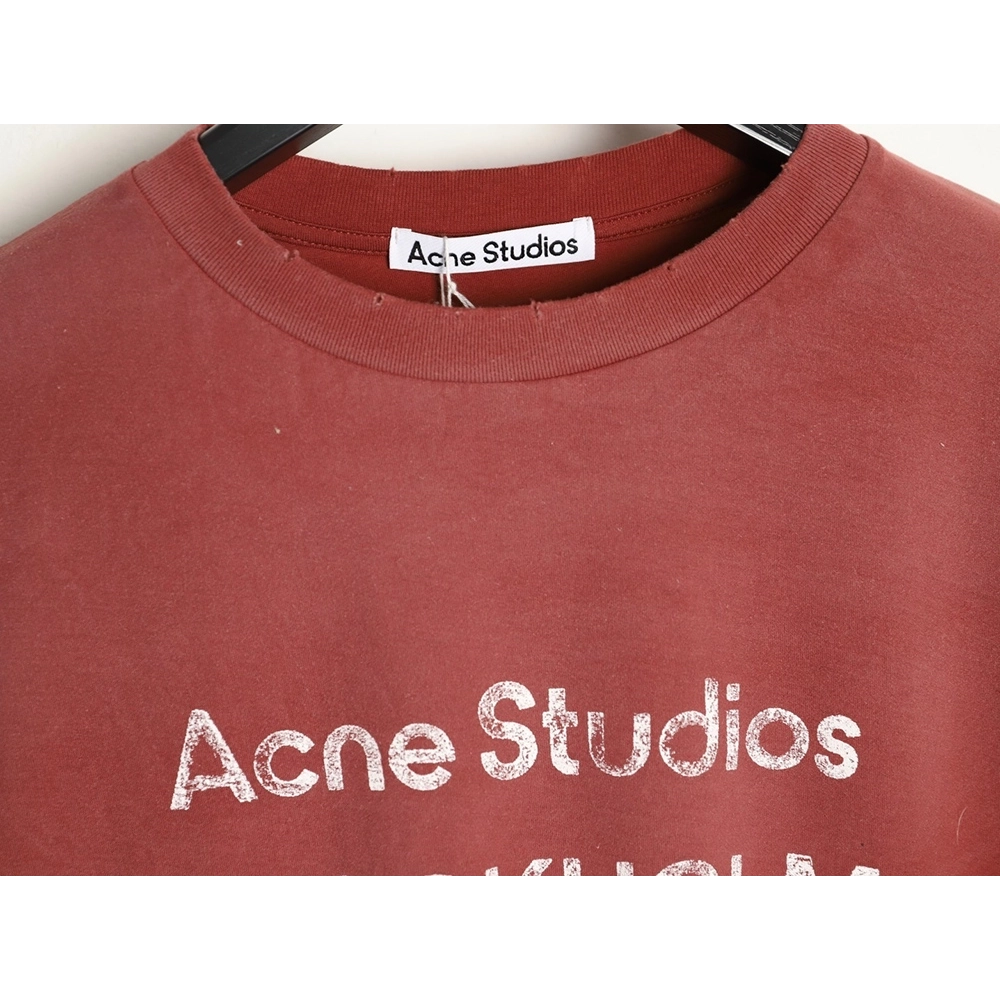Acne Studios 1996 sandblasted distressed washed long-sleeved T-shirt,Acne Studios