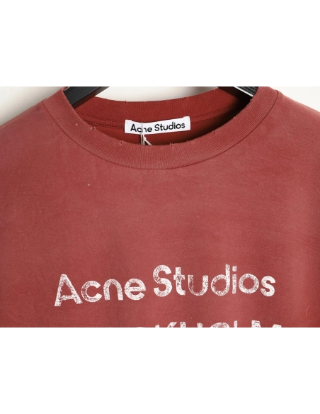 Acne Studios 1996 sandblasted distressed washed long-sleeved T-shirt,Acne Studios