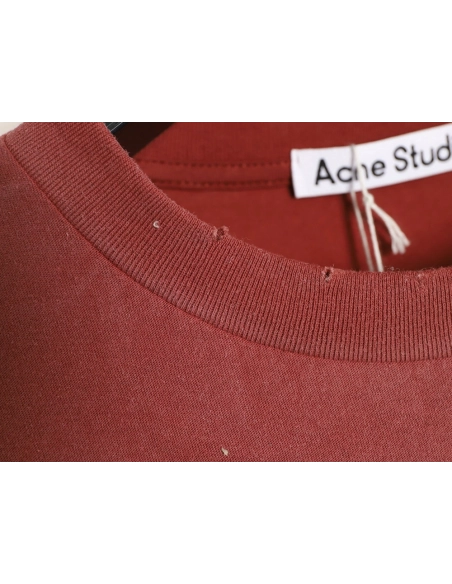 Acne Studios 1996 sandblasted distressed washed long-sleeved T-shirt,Acne Studios