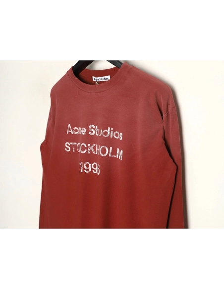Acne Studios 1996 sandblasted distressed washed long-sleeved T-shirt,Acne Studios