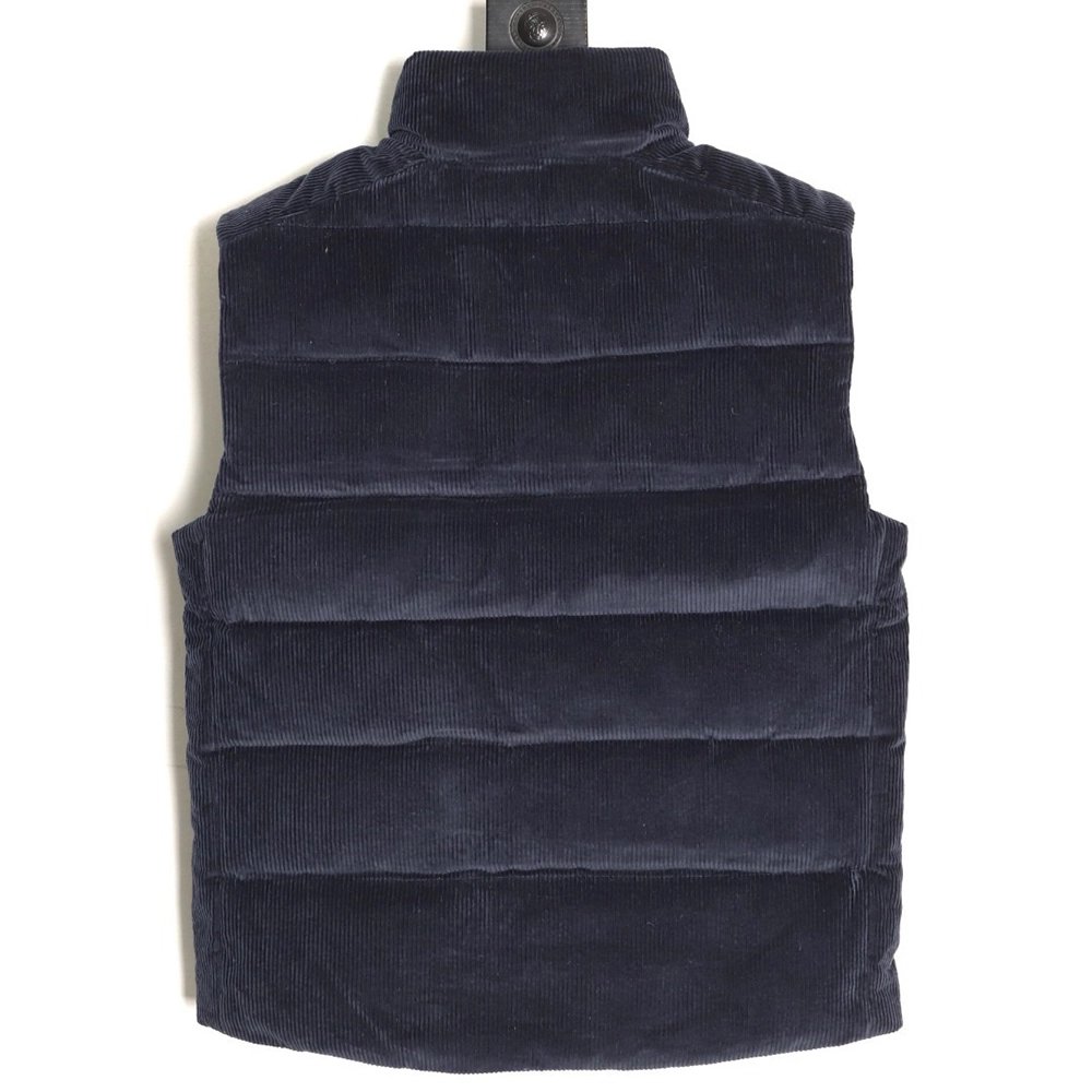 Prada Corduroy Stand Collar Down Vest,Prada