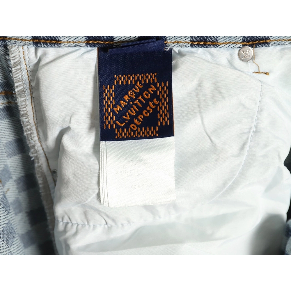 Louis Vuitton Nigo Checkerboard Jacquard Denim Pants,Louis Vuitton
