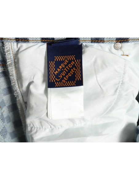 Louis Vuitton Nigo Checkerboard Jacquard Denim Pants,Louis Vuitton