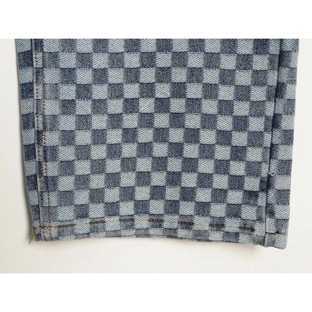 Louis Vuitton Nigo Checkerboard Jacquard Denim Pants,Louis Vuitton