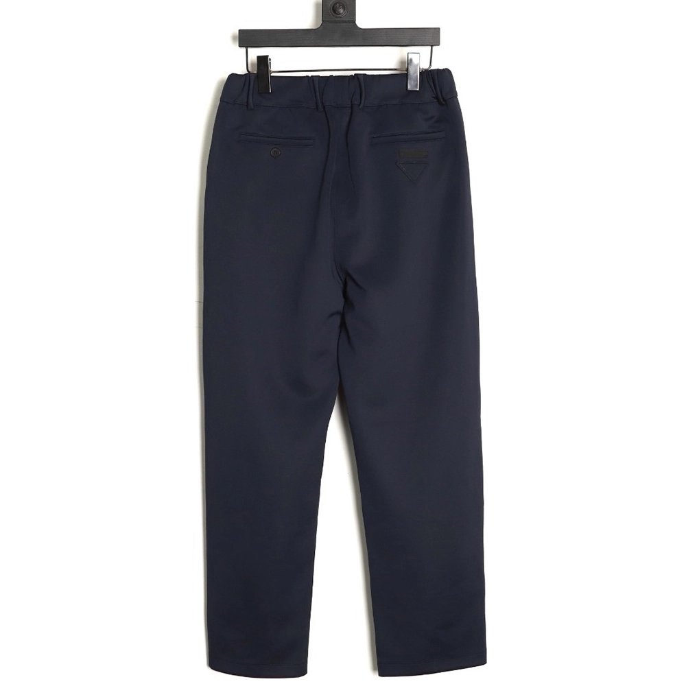 Prada fabric triangle logo trousers,Prada