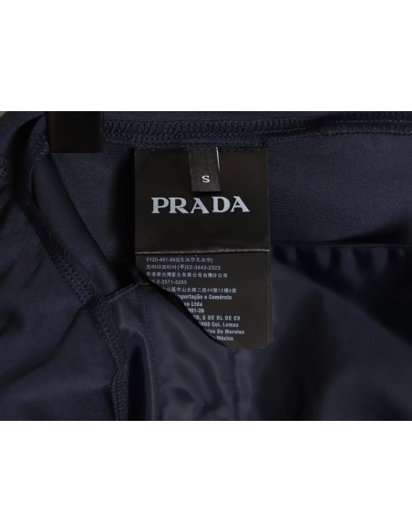Prada fabric triangle logo trousers,Prada