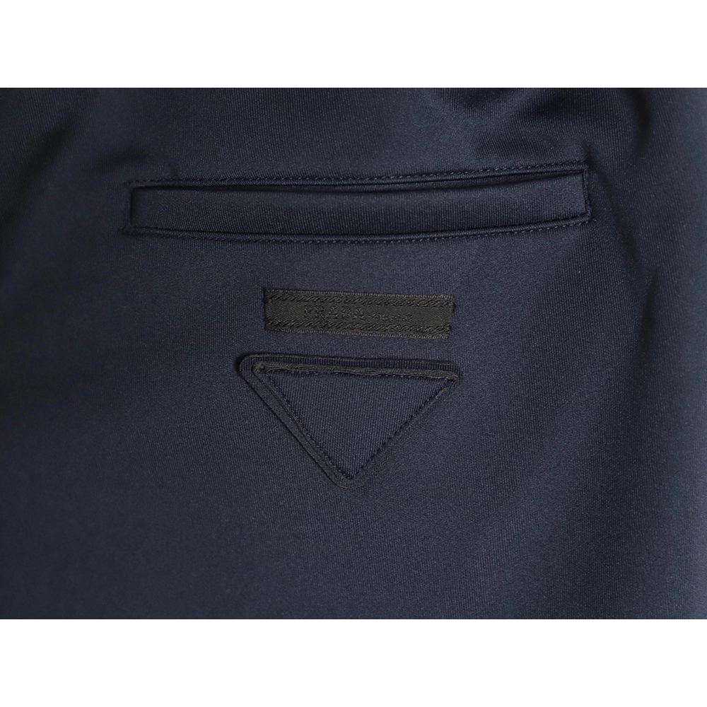 Prada fabric triangle logo trousers,Prada