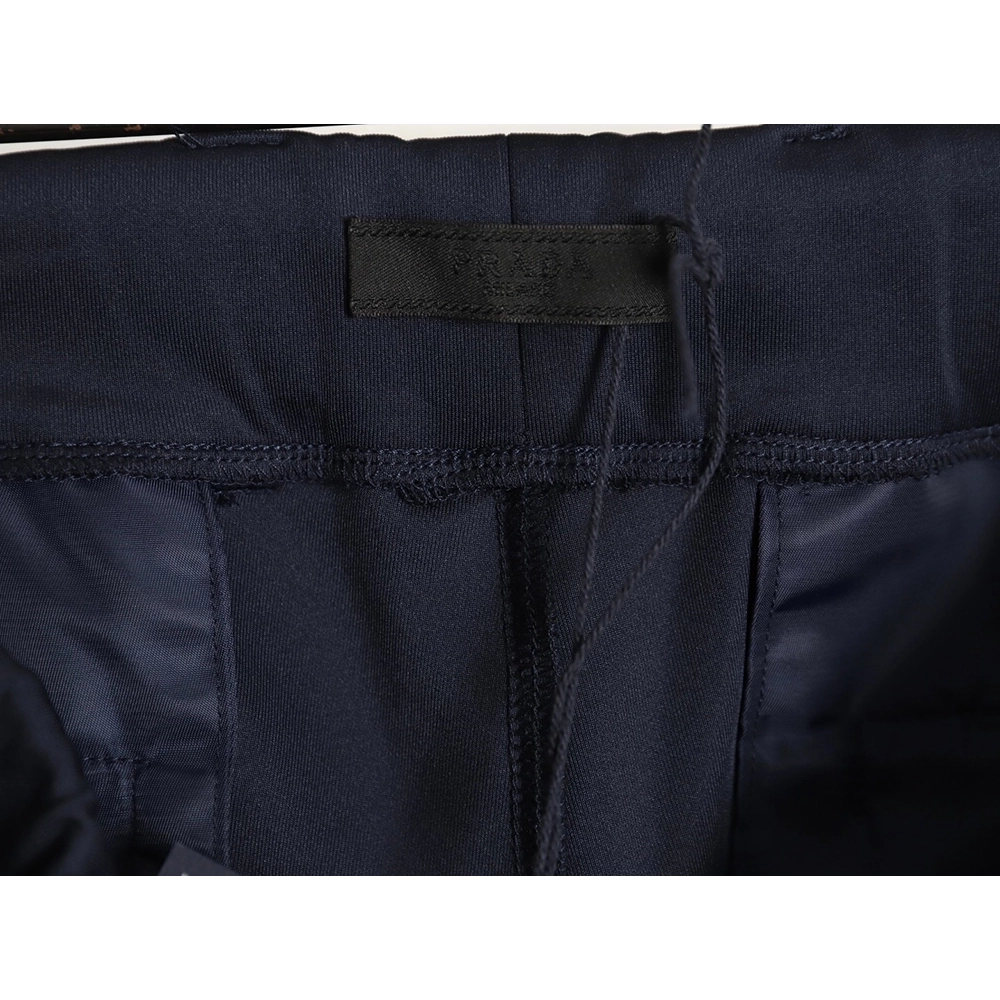 Prada fabric triangle logo trousers,Prada