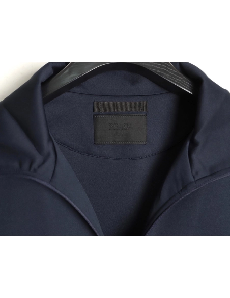 Prada fabric triangle logo jacket,Prada