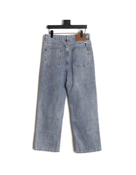 Louis Vuitton ripped monogram jeans,Louis Vuitton