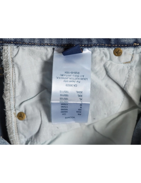 Louis Vuitton ripped monogram jeans,Louis Vuitton