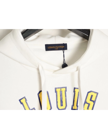 Louis Vuitton towel patch logo hooded sweatshirt,Louis Vuitton