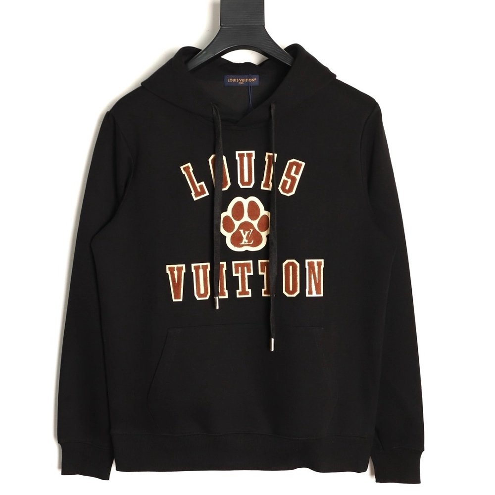 Louis Vuitton towel patch logo hooded sweatshirt TSK1,Louis Vuitton