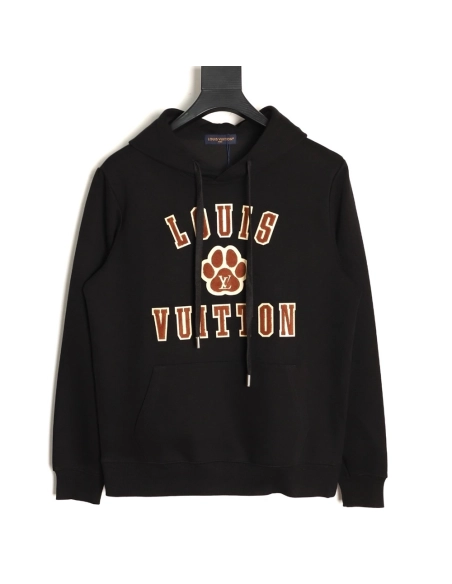 Louis Vuitton towel patch logo hooded sweatshirt TSK1,Louis Vuitton