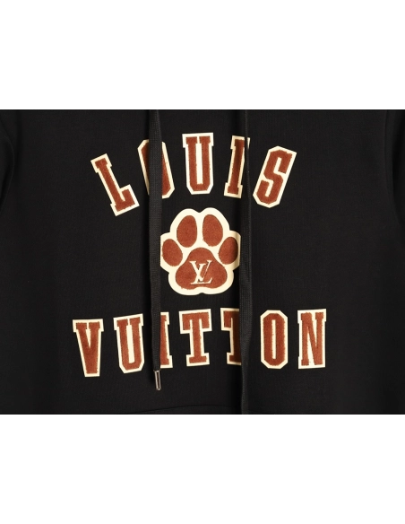 Louis Vuitton towel patch logo hooded sweatshirt TSK1,Louis Vuitton