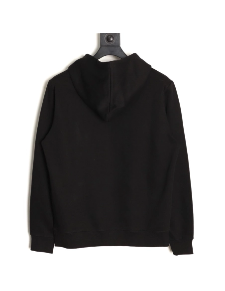 Prada triangle logo zipper faux pocket hoodie,Prada