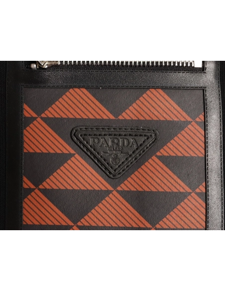 Prada triangle logo zipper faux pocket hoodie,Prada