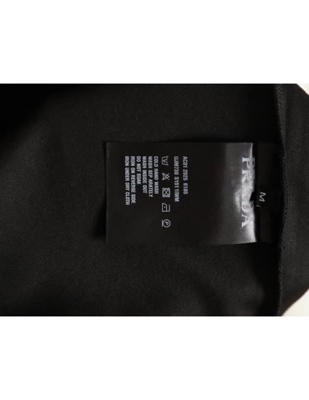 Prada triangle logo zipper faux pocket hoodie,Prada