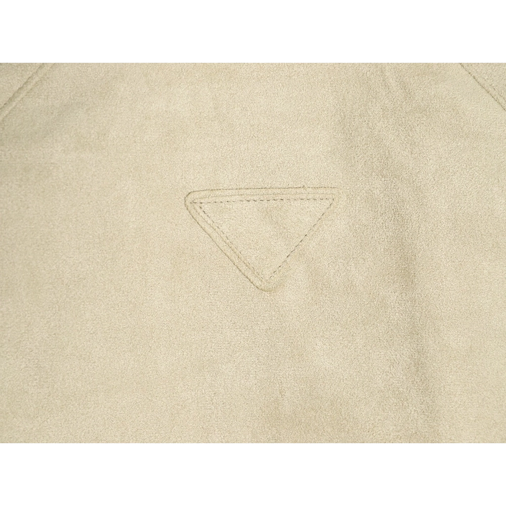 Prada stand collar suede jacket,Prada Jacket,Jacket,APPAREL