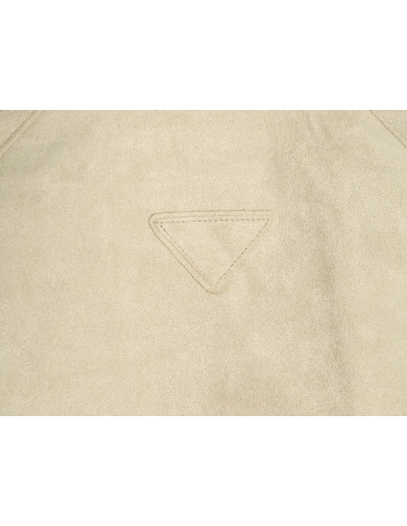 Prada stand collar suede jacket,Prada Jacket,Jacket,APPAREL