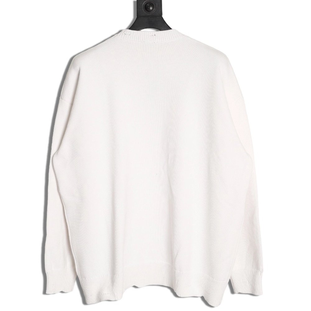Balenciaga Ring 3D Patch Sweater,Balenciaga Sweatshirt,Sweatshirt,APPAREL