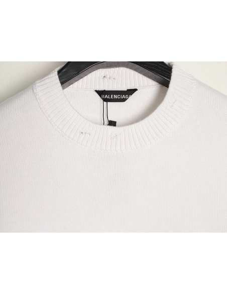 Balenciaga Ring 3D Patch Sweater,Balenciaga Sweatshirt,Sweatshirt,APPAREL