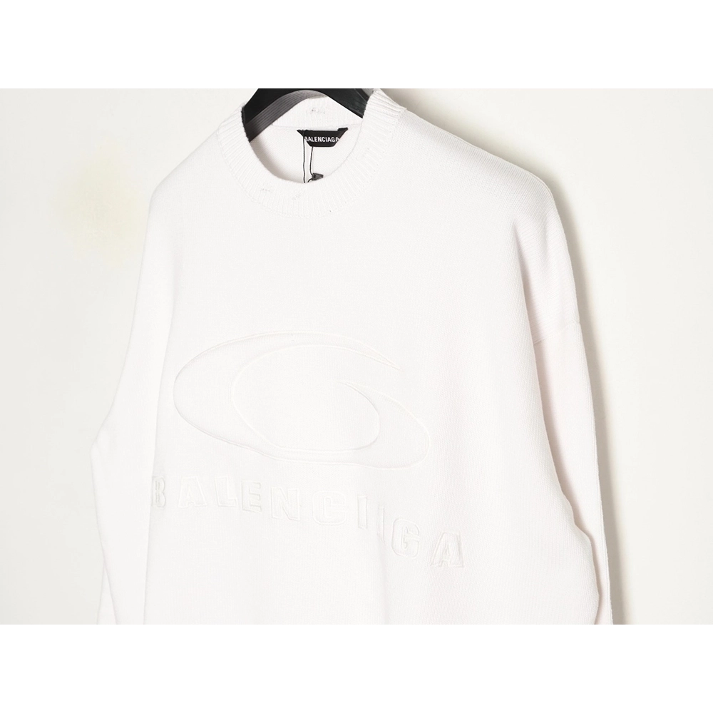 Balenciaga Ring 3D Patch Sweater,Balenciaga Sweatshirt,Sweatshirt,APPAREL
