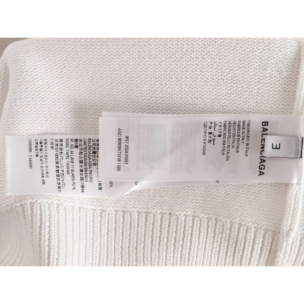 Balenciaga Ring 3D Patch Sweater,Balenciaga Sweatshirt,Sweatshirt,APPAREL