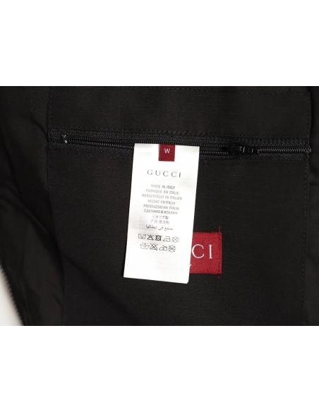 Gucci patchwork monogram hooded trench coat,Gucci Jacket,Jacket,APPAREL