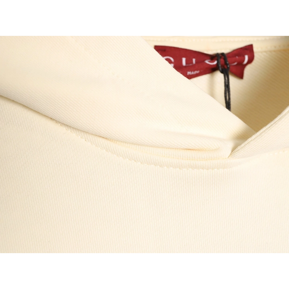 Gucci obscure lettering logo embroidered small label hooded sweatshirt,Gucci Sweatshirt,Sweatshirt,APPAREL